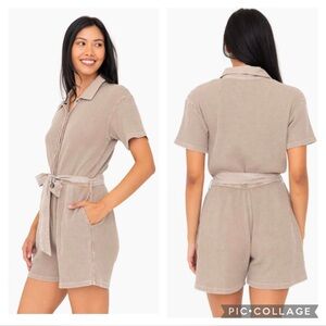 NWT Mono B Waffle Knit Romper